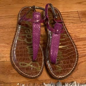 Sam Edelman Gigi purple textured sandal size 7.5 women’s